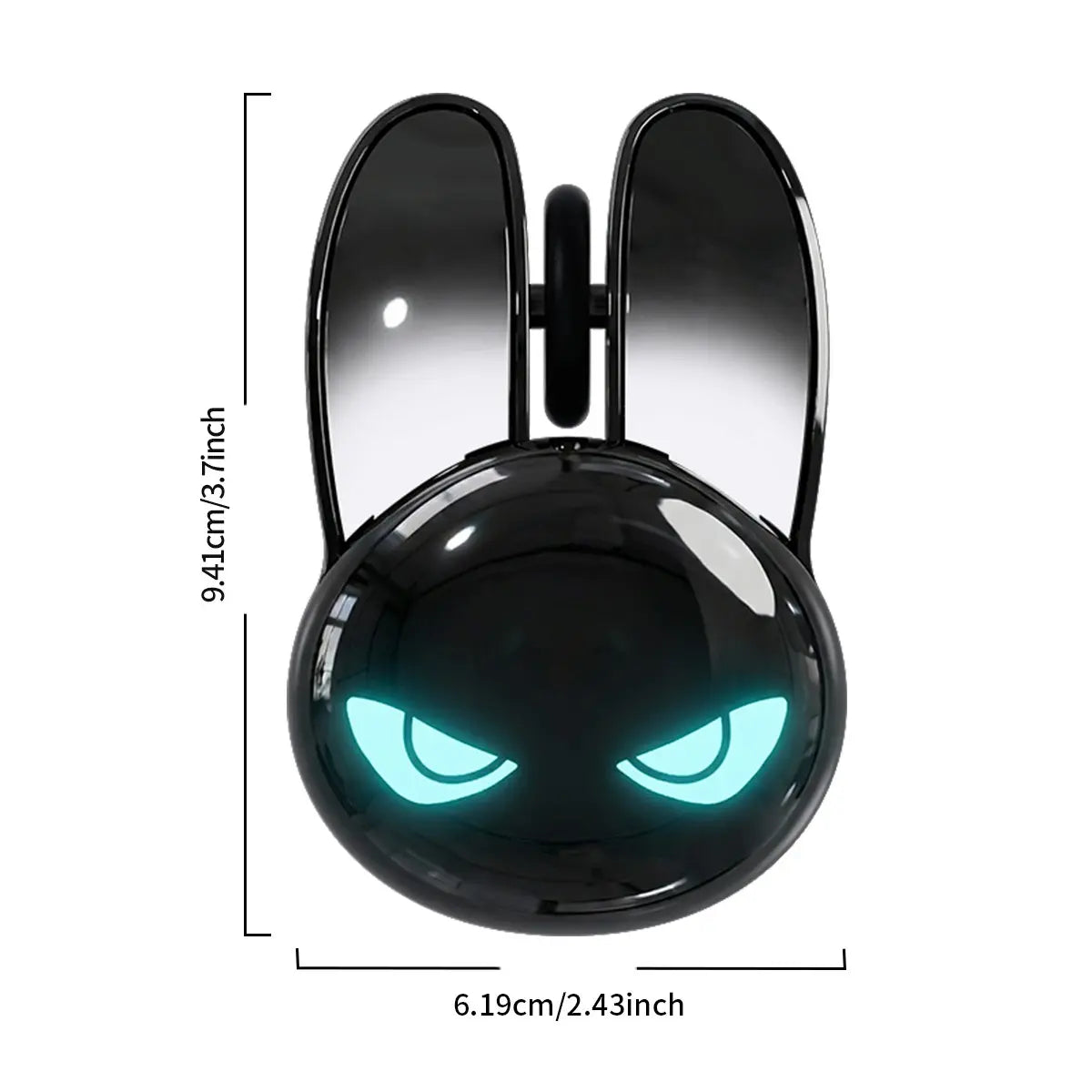 Mofii M6C Rabbit Mouse, Cool Bunny-Shaped Design, Multi-Color Ambient LED Eyes, Dual-Mode Wireless Office Mouse, Multi-Device Compatible