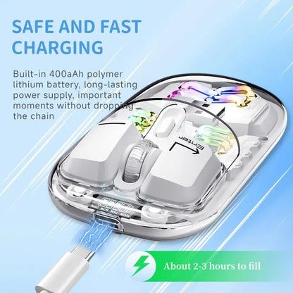Kemove M2SE Transparent Wireless Mouse RGB Mouse