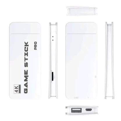 Mini Retro Console 64GB Wireless Video Game Console with Built-In Game Stick, 2.4G Wireless Control, USB Charging Cable & Portable. Remote Control