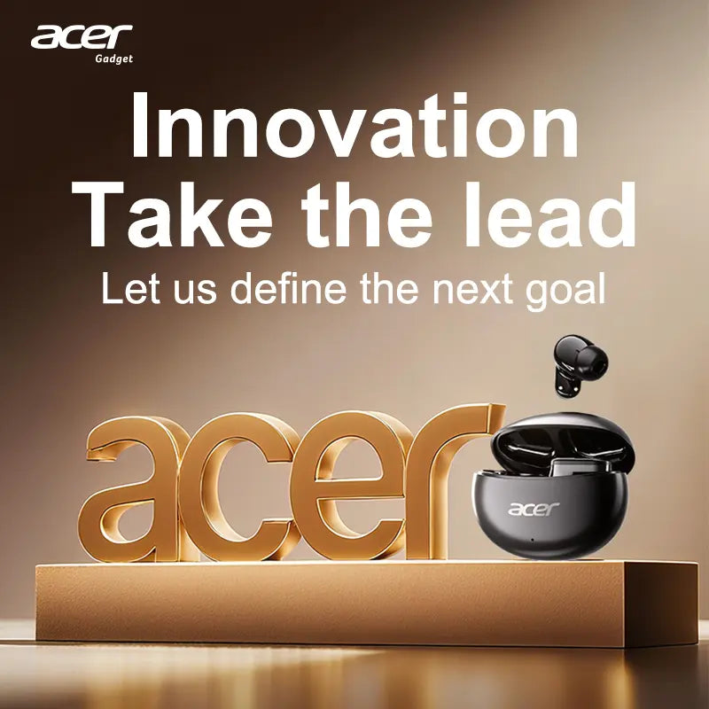 Acer Wireless Earbuds with Intelligent Noise Reduction, ACS Panoramic Sound, Light Comfortable Silicone Earplugs, Super Long Standby In-Ear Headphones